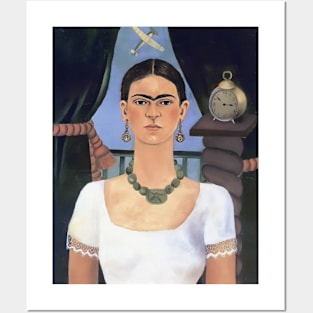 Self Portrait Time Flies by Frida Kahlo Posters and Art